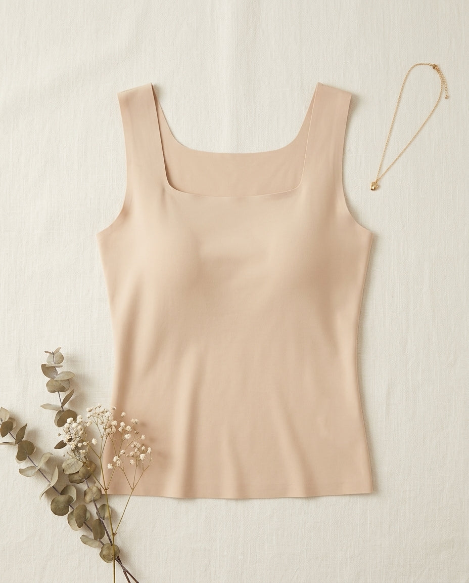 Seamly™ Naadloze top met ingebouwde BH